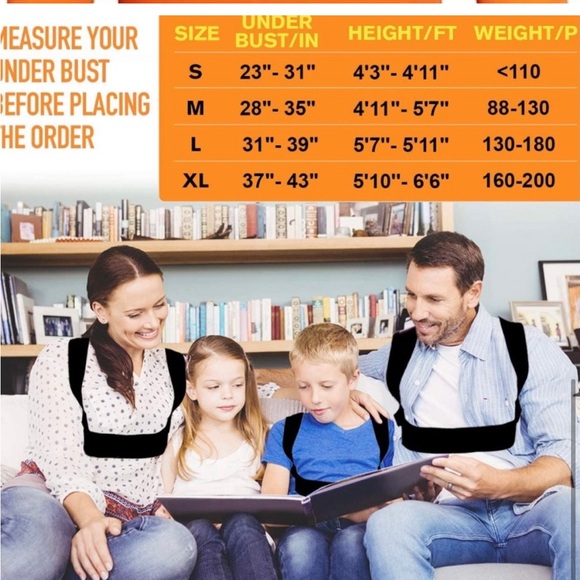 New Caretras Posture Corrector for Women and Men large 31-39inches, New sealed - Picture 7 of 9